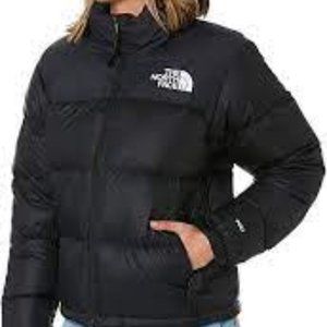 North Face 700 Down Puffer Black Jacket Size S